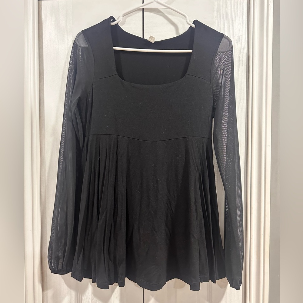 Black maternity top